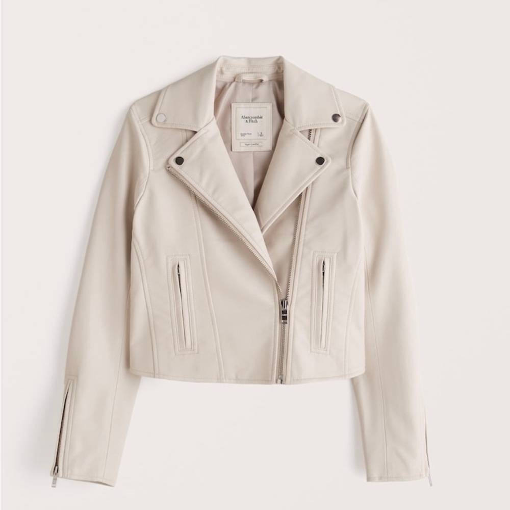 Abercrombie Vegan leather Jacket.
